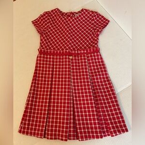 Red Plaid Kids Dress Mayoral